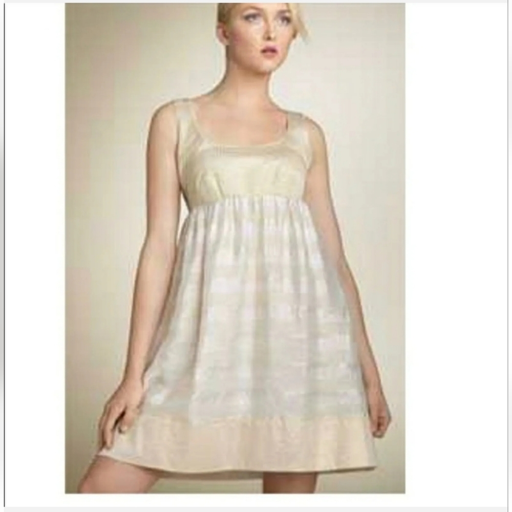 DVF Diane von Furstenberg gold mini dress 0